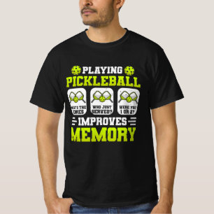 Camiseta Jogar Pickleball melhora a memória O que é que mar