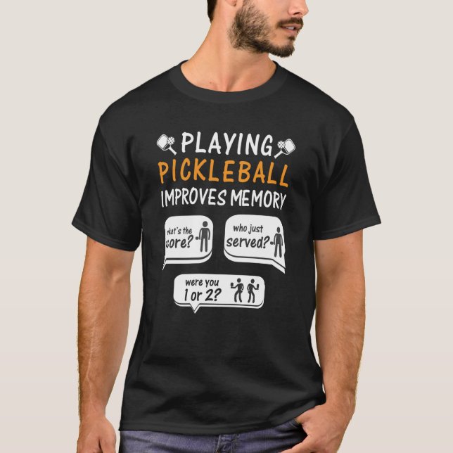 Camiseta Jogar Pickleball Melhora A Reprodução De Picklebal (Frente)