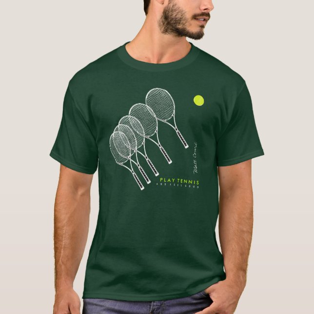 Camiseta jogar tênis / tennista (Frente)