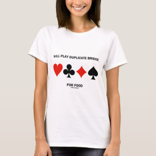 Camiseta Jogará Ponte Duplicada Para Comida (Conjuntos De P