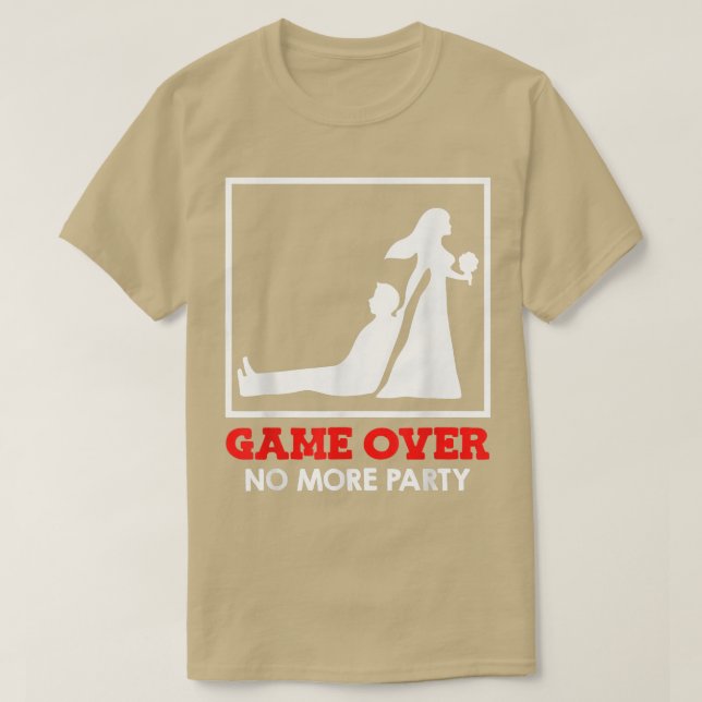 Camiseta Jogo Acabado - Noiva e Casamento de noiva (Frente do Design)