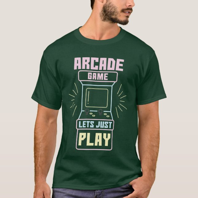 Camiseta Jogo Arcade Permite Apenas Jogar presente de Video (Frente)
