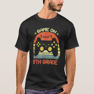 Camiseta Jogo Ativado Aluno do 9º Ano Gamer Volta às Aulas 