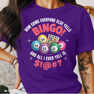 Camiseta Jogo Bingo Engraçado Todo Mundo Grita Bingo
