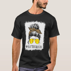 Camiseta Jogo Bloqueado de Softball Gigi Life Leopard Mensa