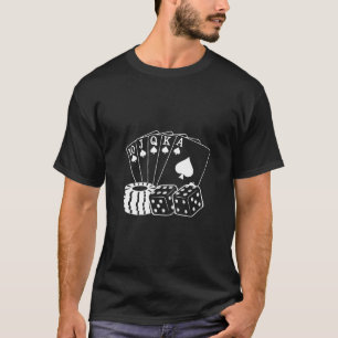 Camiseta Jogo Cartões de Casino Arte de Pôquer