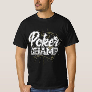 Camiseta Jogo Cartões de Poker do Melhor Jogador