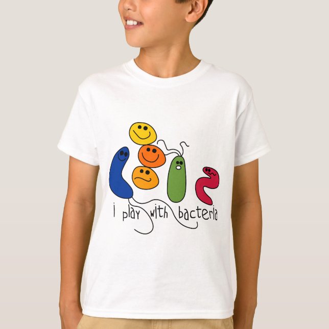 Camiseta Jogo com bactérias (Frente)