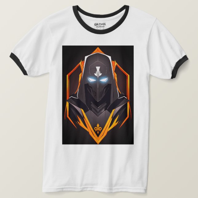 Camiseta Jogo com Estilo: Vetor Ghost Silhouette Tee (Frente do Design)