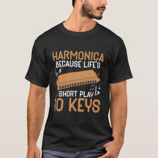 Camiseta Jogo Curto Da Harmonica Life 10 Chaves Jogador Eng
