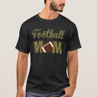 Camiseta Jogo da Família de Mãe de Futebol Americano Leopar