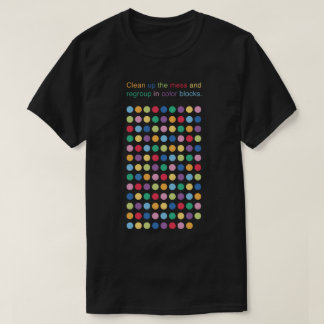 Camiseta Jogo da Grade de Cores dos Círculos