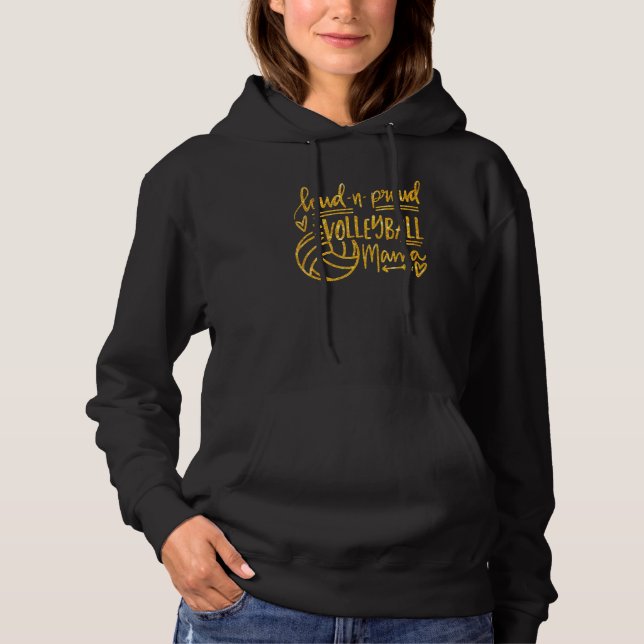 Camiseta Jogo da Mãe de Voleibol Louco e Orgulhosa (Frente)