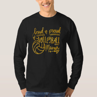 Camiseta Jogo da Mãe de Voleibol Louco e Orgulhosa