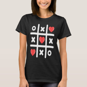 Camiseta Jogo da Velha 3 em uma Linha Dia dos Namorados Mul