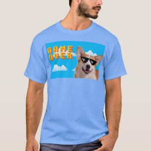 Camiseta Jogo de 8 bits sobre Pembroke Welsh Corgi-4