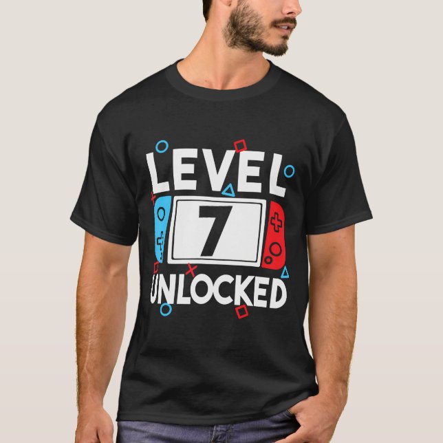 Camiseta Jogo de Aniversário do 7 de Jogador Desbloqueado N (Frente)