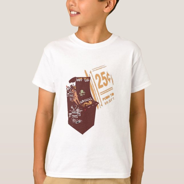 Camiseta Jogo de Arcade de Gorila Superior (Frente)