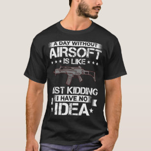Camiseta Jogo de Arma de Airsoft Treinamento de Tiro Jogado