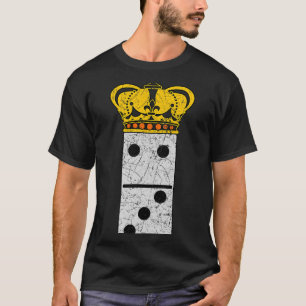 Camiseta Jogo de Azulejo do Jogador Domino Queen