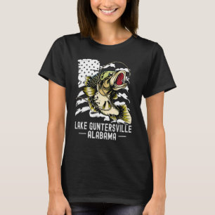 Camiseta Jogo de Bass Pesca Desportivo Lago Guntersvil