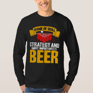 Camiseta Jogo de Beer Pong de Habilidade Estratégia Beer Po