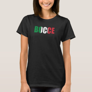 Camiseta Jogo de Bocci Fã do Esporte Bocce Boliche Italiano