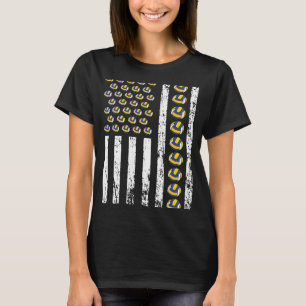 Camiseta Jogo de bola atlética de vara desportiva americana