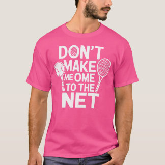 Camiseta Jogo de Bola de Raquete de Tenista Engraçado