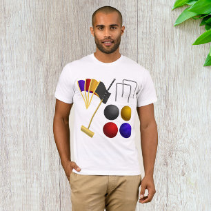 Camiseta Jogo De Camisa-T Do Croquet Mens