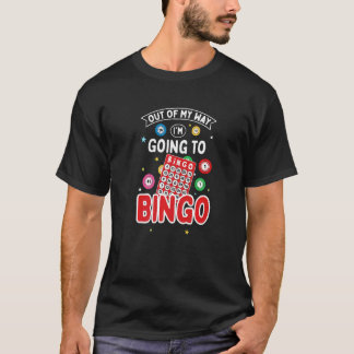 Camiseta Jogo de Cartão de Bingo Para Chamador Indo para o 