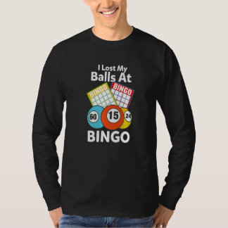 Camiseta Jogo de Cartão de Bingo Para Quem Canta  Perdi Min
