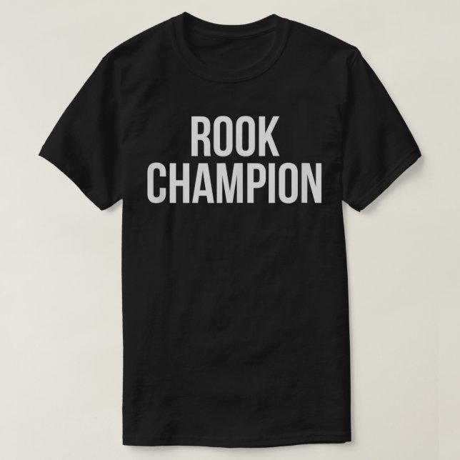 Camiseta Jogo de Cartão de Campeão da Rook  (Frente do Design)