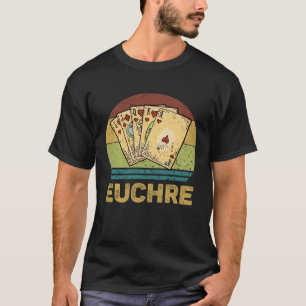 Camiseta Jogo de Cartas Antigo Euchre