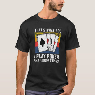 Camiseta Jogo de Cartas É isso que faço, jogo pôquer