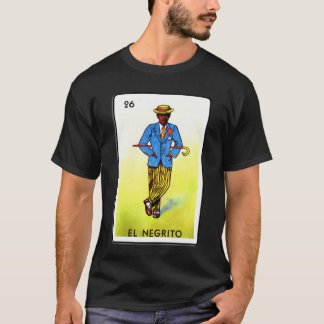 Camiseta Jogo de cartas tradicional mexicano N26 El negrito
