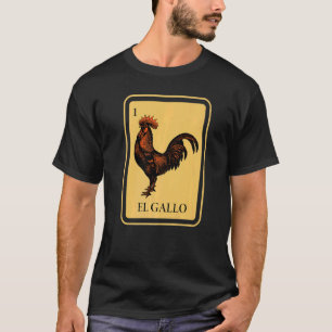 Camiseta Jogo de Cartões El Gallo Mexicano Raffle Trona