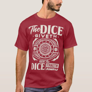Camiseta Jogo de conselho de jogo Tabletop RPG Dice