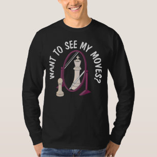 Camiseta Jogo de Conselho do Xadrez do Xadrez do Chess Move