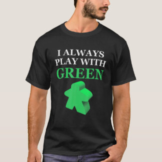 Camiseta Jogo De conselho Que Sempre Jogo Com Um Mural Verd