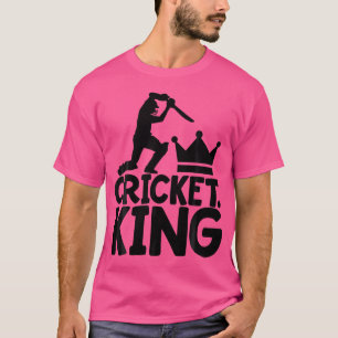 Camiseta Jogo De Críquete Para Homens Cricket King