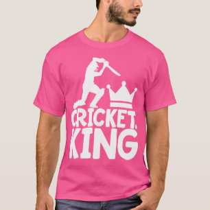Camiseta Jogo De Críquete Para Homens Cricket King