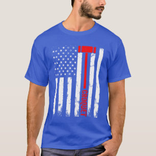 Camiseta Jogo de Croquet Esporte Croquet Croquet Bandeira d