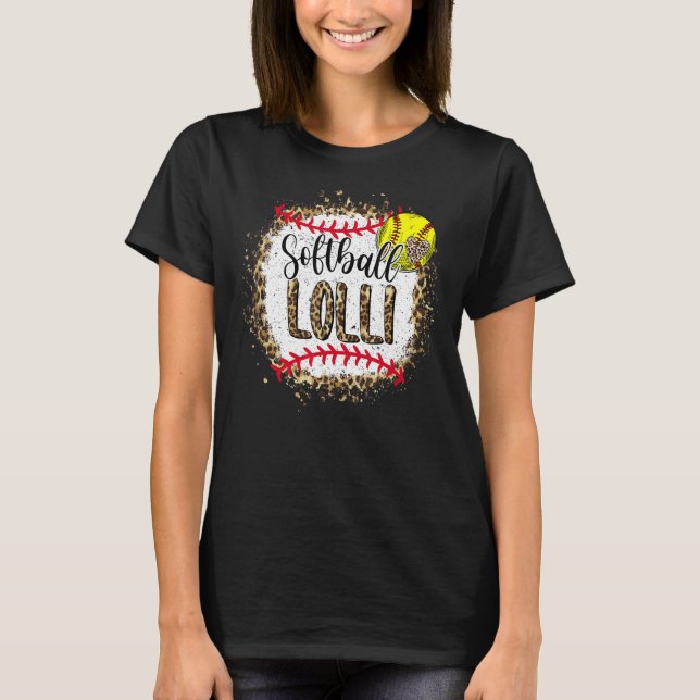 Camiseta Jogo de Dia de as mães Branqueado de Lolli Leopard (Frente)