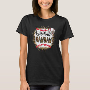 Camiseta Jogo de dia de as mães sangrado com leopardo Mawma