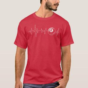 Camiseta Jogo de esportes amante do jogador de bilhar batim