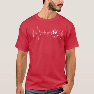 Camiseta Jogo de esportes amante do jogador de bilhar batim
