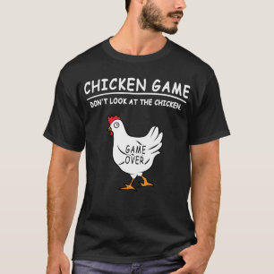 Camiseta Jogo de frango Não olhe para o Pintinho Engraçado