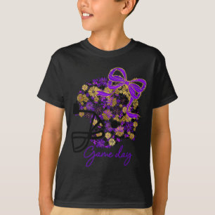Camiseta Jogo de Futebol Floral Dia de Jogo Feminino Time S