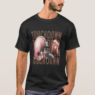 Camiseta Jogo de Futebol Girly Coquette, Estação Touchdown